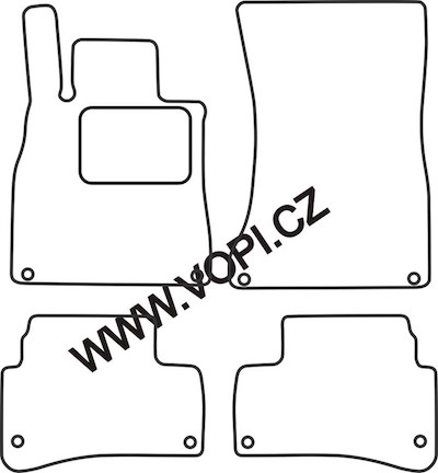 Autokoberce Mercedes S W222 2013 - Perfectfit (2973)